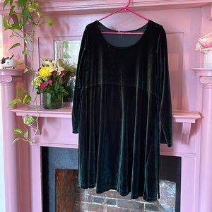 Green Velvet dress